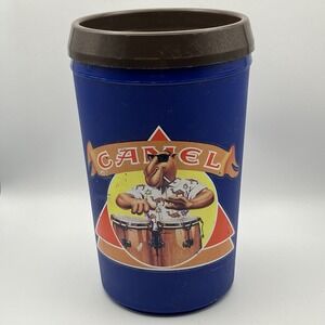 Joe Camel 20 oz Aladdin Insulated Drink Mug with Lid / Eddie Drums / Flaws